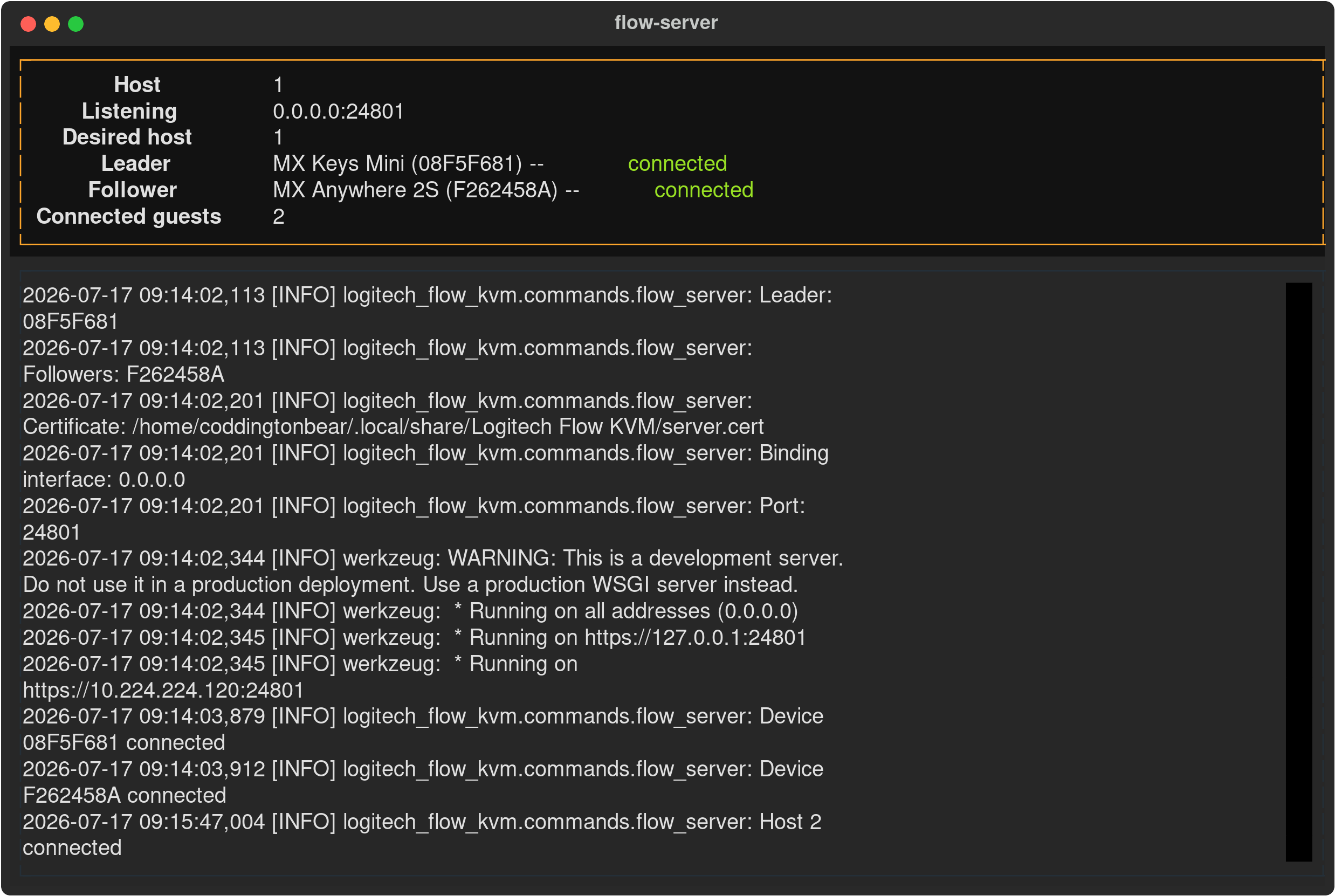 GitHub - coddingtonbear/logitech-flow-kvm: Quickly switch between ...