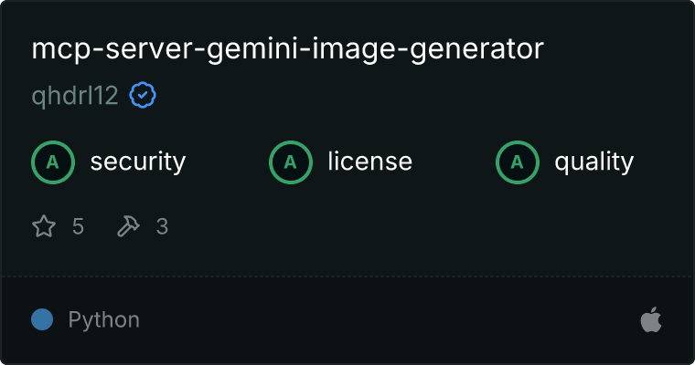 Gemini Image Generator Server MCP server