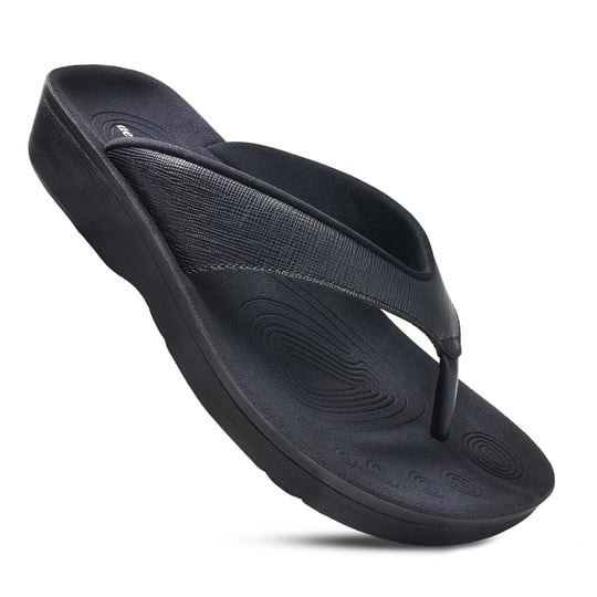 aerothotic-womens-matt-gloss-orthotic-comfortable-flip-flops-sandal-womens-size-11-black-1