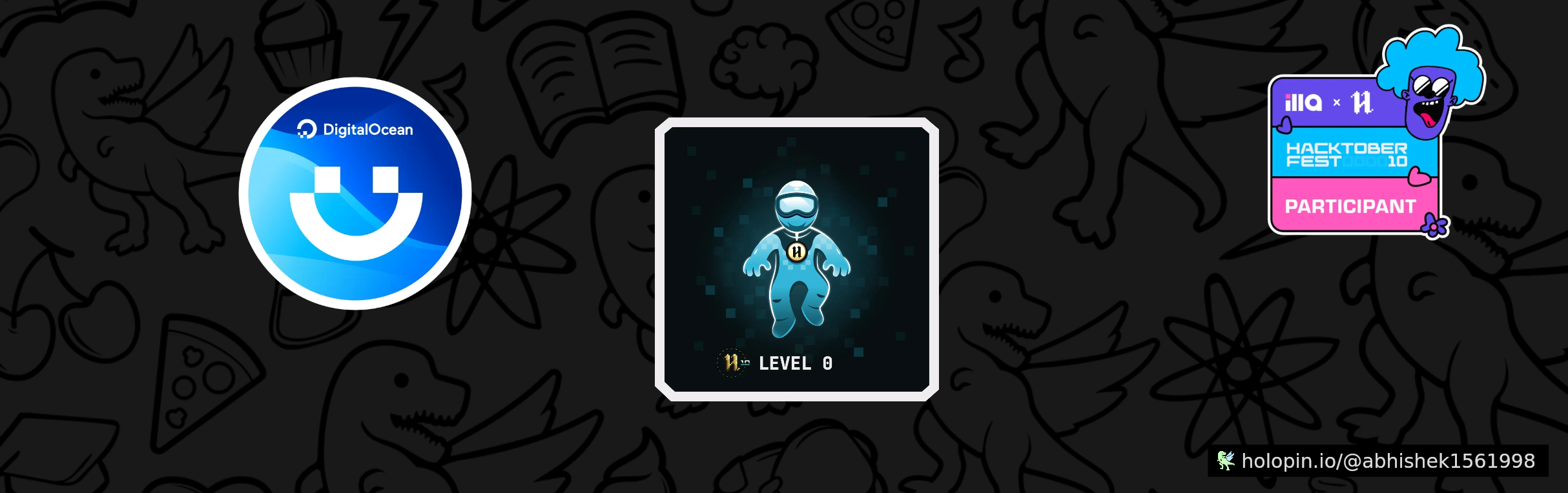 An image of @abhishek1561998's Holopin badges, which is a link to view their full Holopin profile