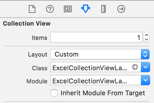 UICollectionView's inspector