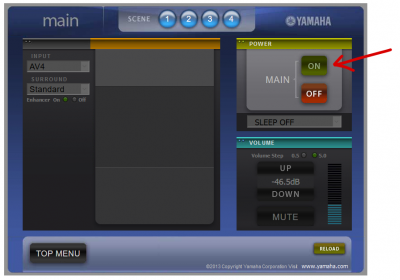 Yamaha Web UI