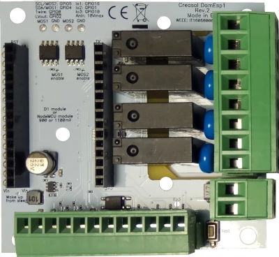 Relay board for ESP8266 NodeMCU module