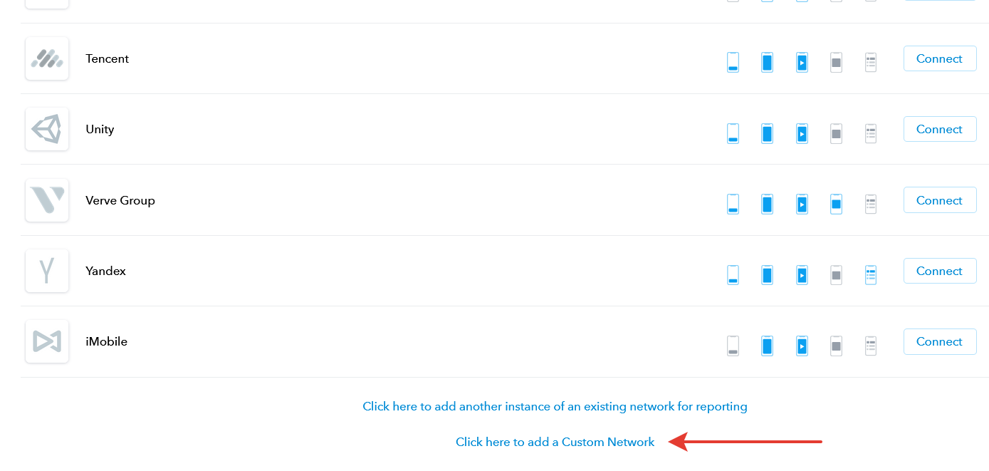 networks list