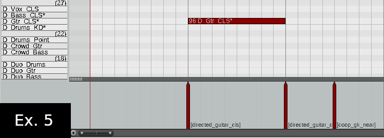 Directed Gtr CLS with two events