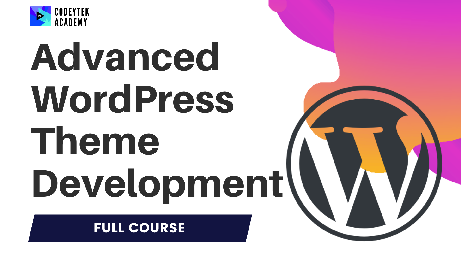 WordPress theme development banner