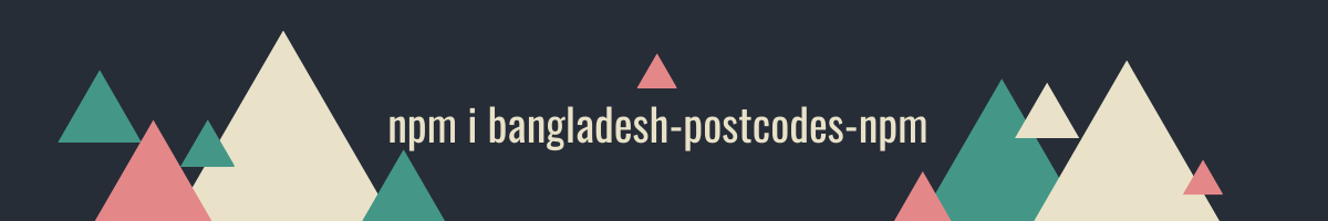 bangladesh-postcodes-npm