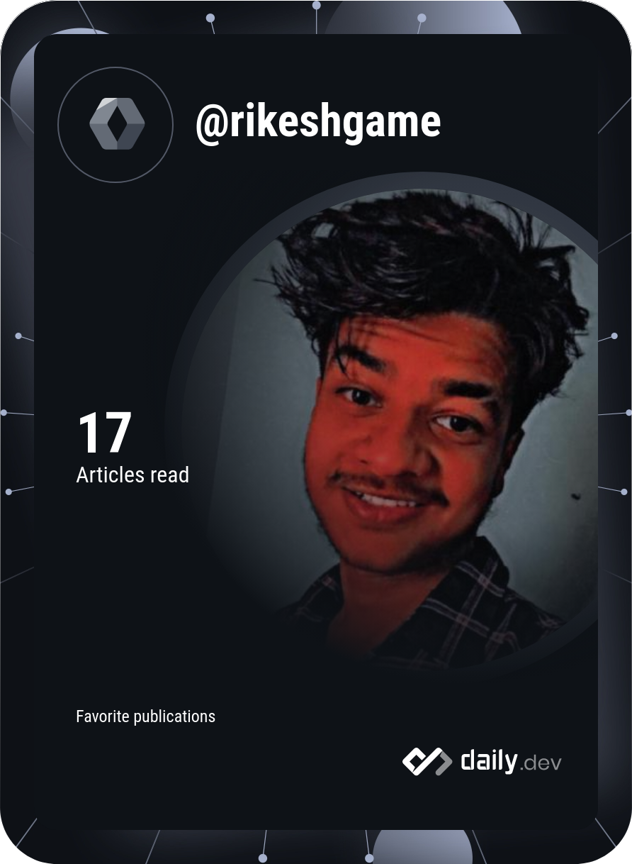 Rikesh Dahal's Dev Card