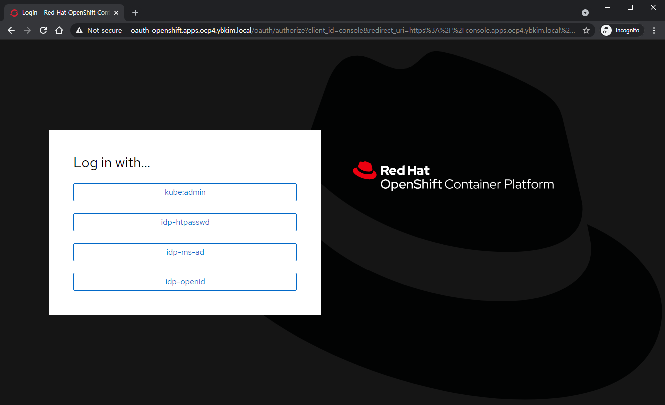 OpenShift v4.x - IDP OpenID: Login