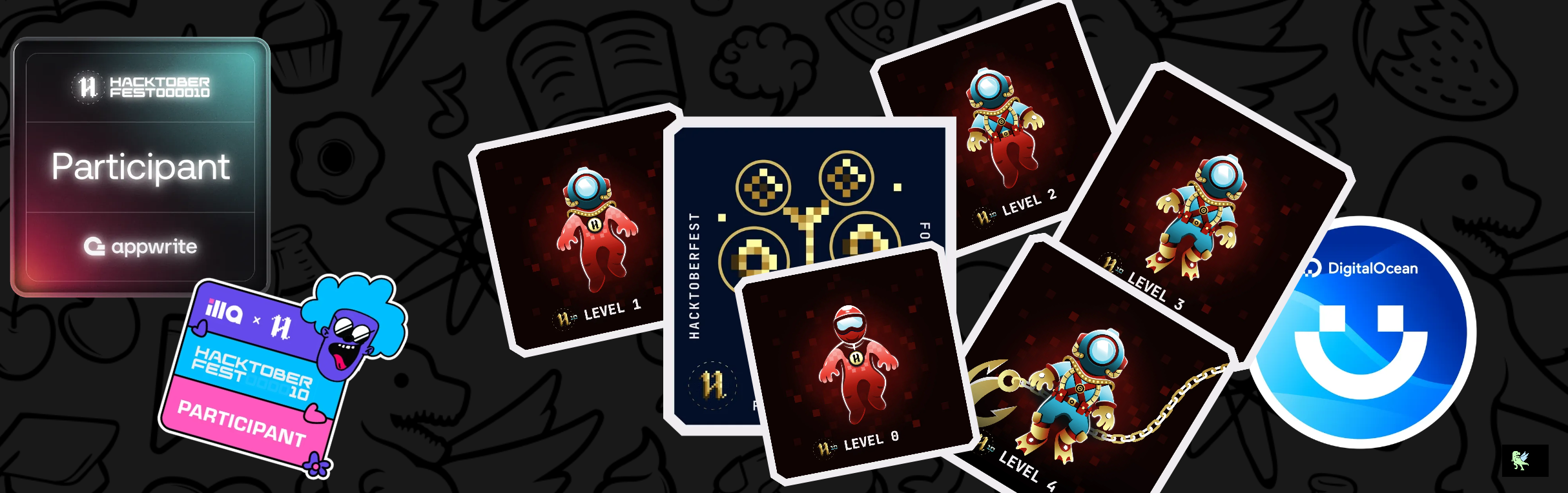 An image of @sumankisku's Holopin badges, which is a link to view their full Holopin profile