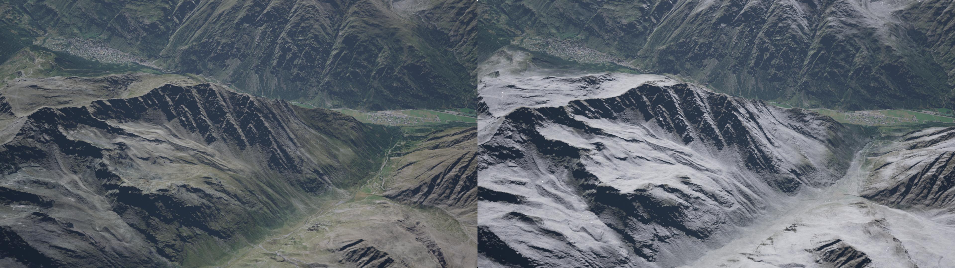 snow comparison