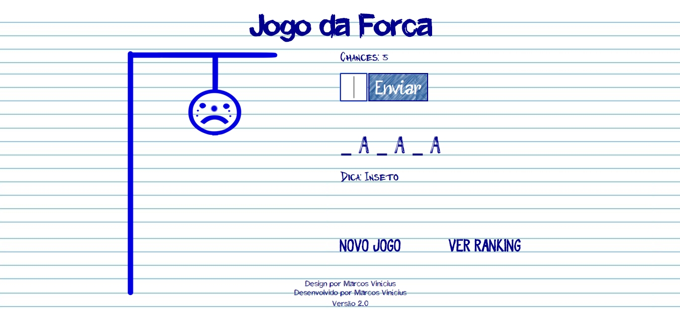 Página do Jogo