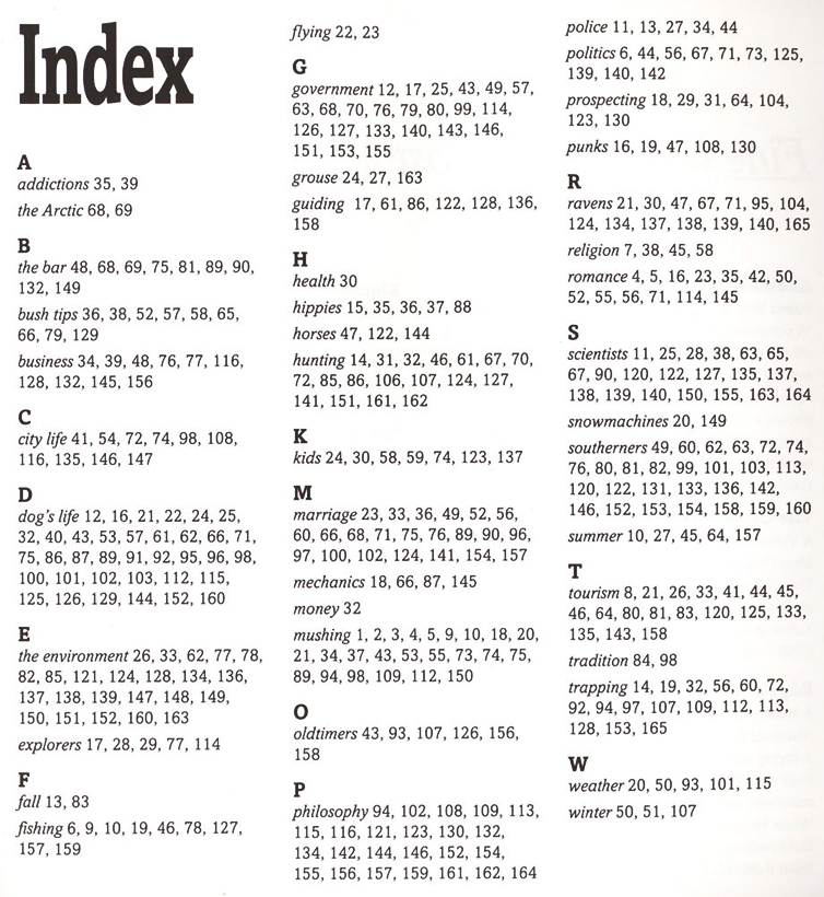 Index example