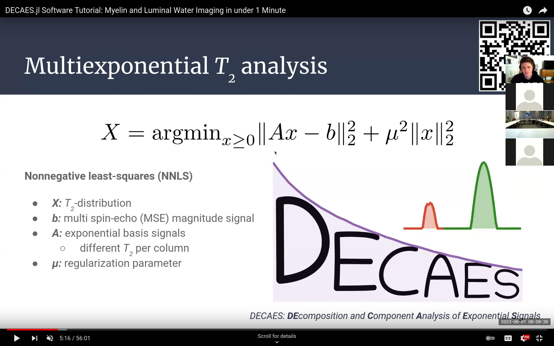 DECAES.jl Software Tutorial: Myelin and Luminal Water Imaging in under 1 Minute