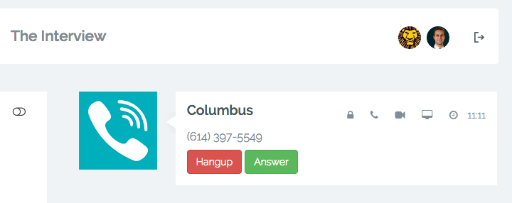 Inbound CallerId UI