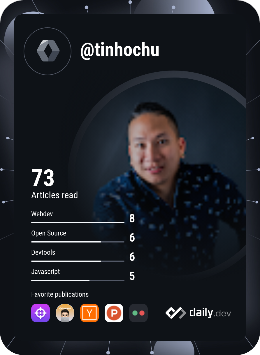 Tin Chu's Dev Card