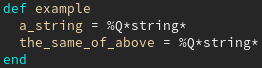 %string becomes %Qstring