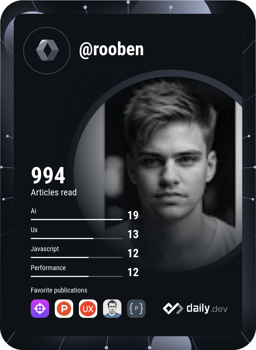 rooben's Dev Card