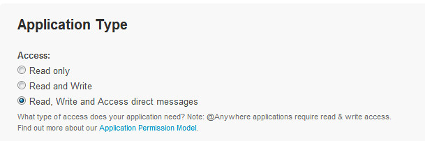 Twitter permission model