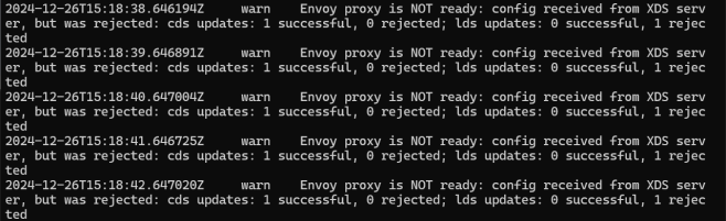 error logs from Istio-Proxy when specifying TLSv1.3 ciphersuite on vanilla envoy