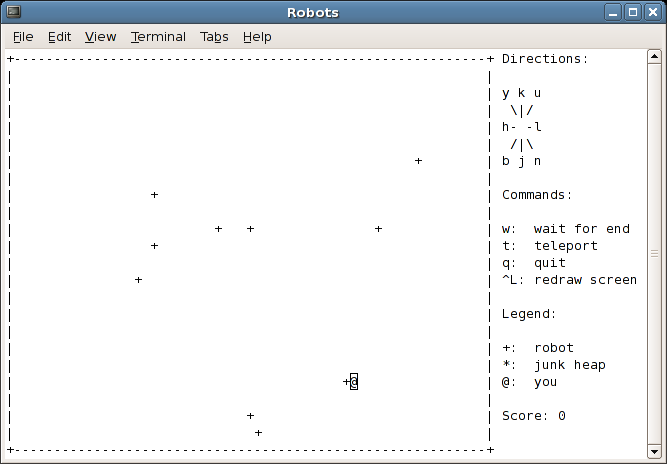 Robots on Cartesian grid