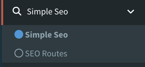 alt="Simple SEO admin menu"