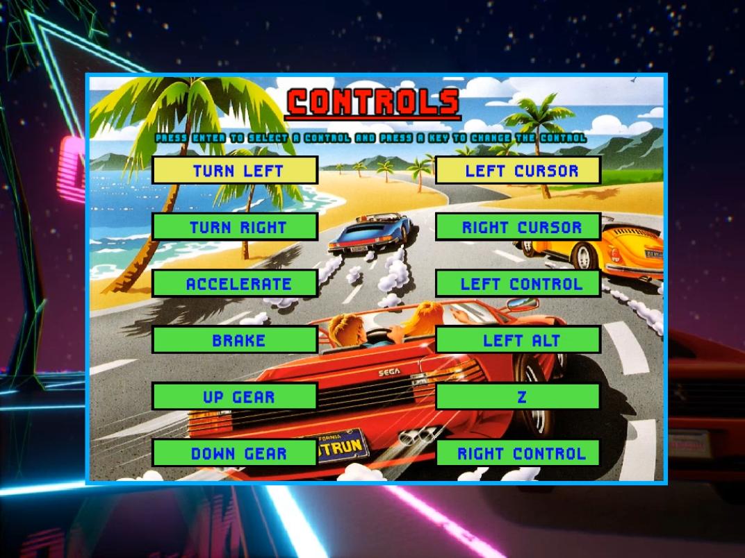 Controls Menu