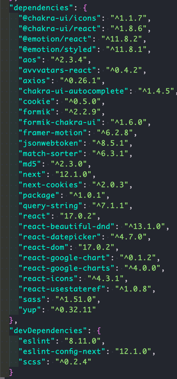 Frontend Dependencies