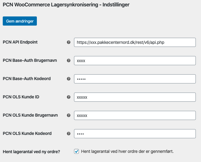 Image of the plugin settings - Coolrunner