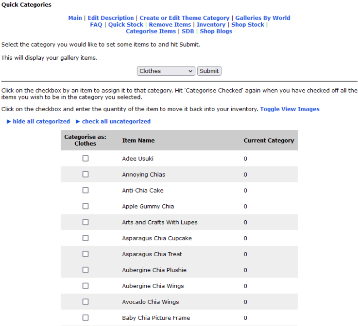 quickcat hide categorized