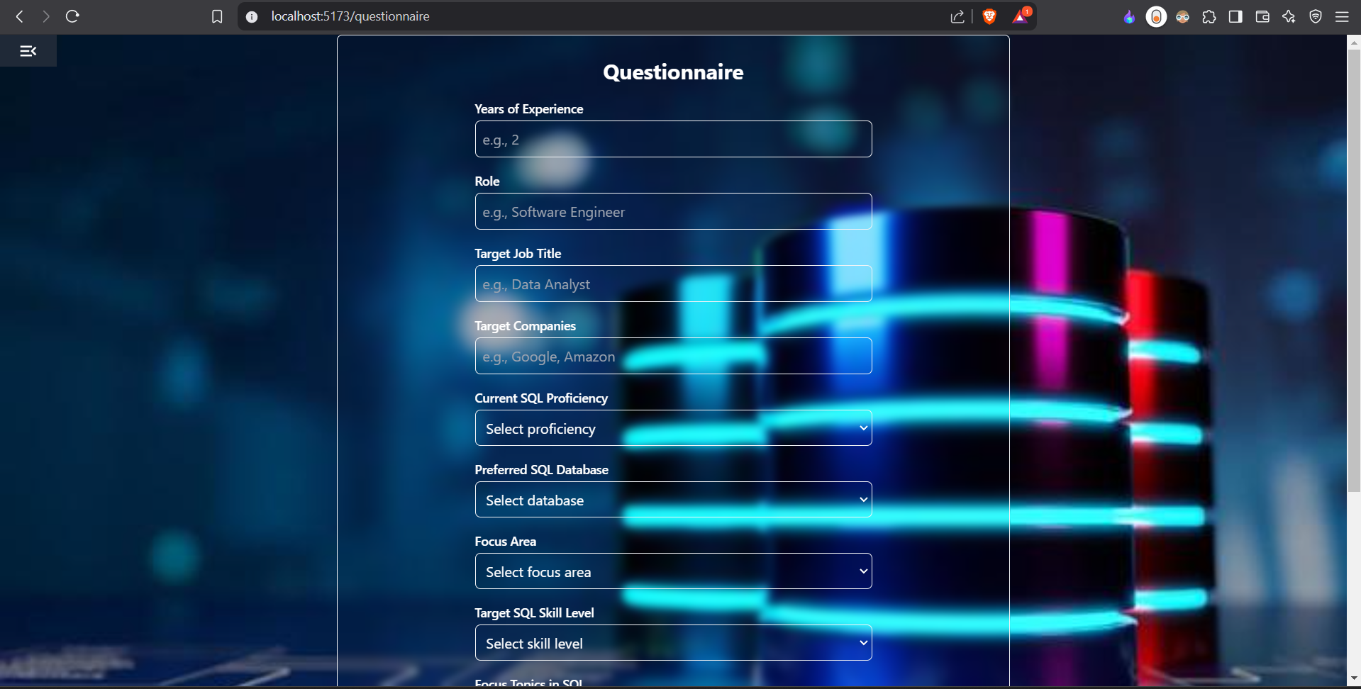 AI SQL Prep Plan Screenshot