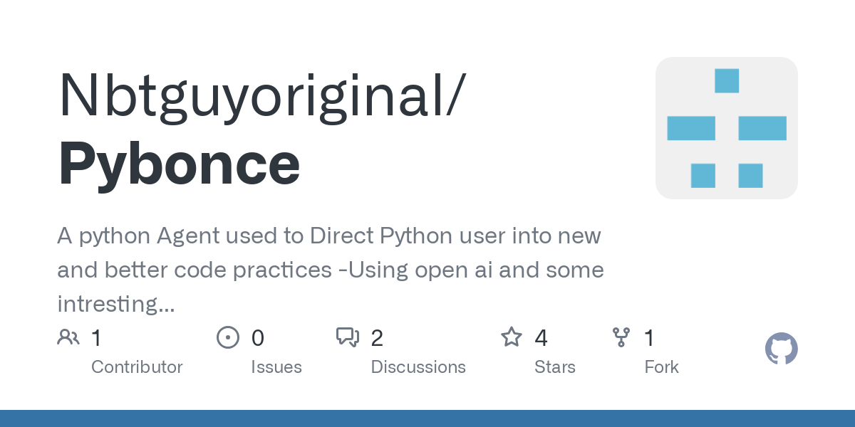 PyBonce GitHub Repo