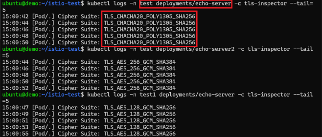 log comparing the priority of label annotations and cluster-level setting