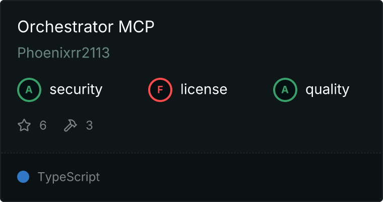 Orchestrator MCP server