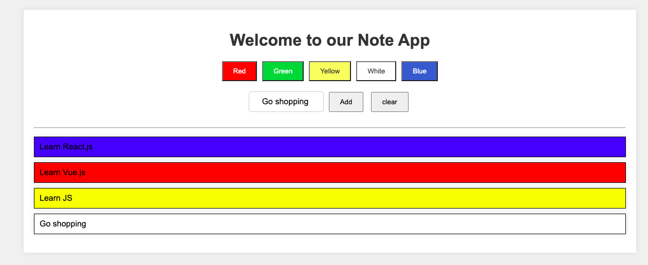 Note App Screenshot
