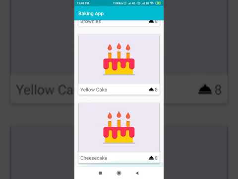 Baking App Demo