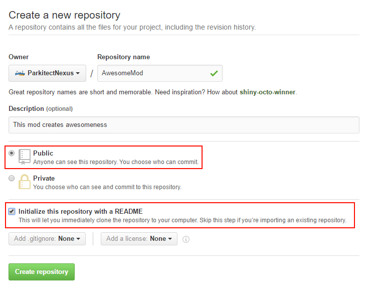 create repo
