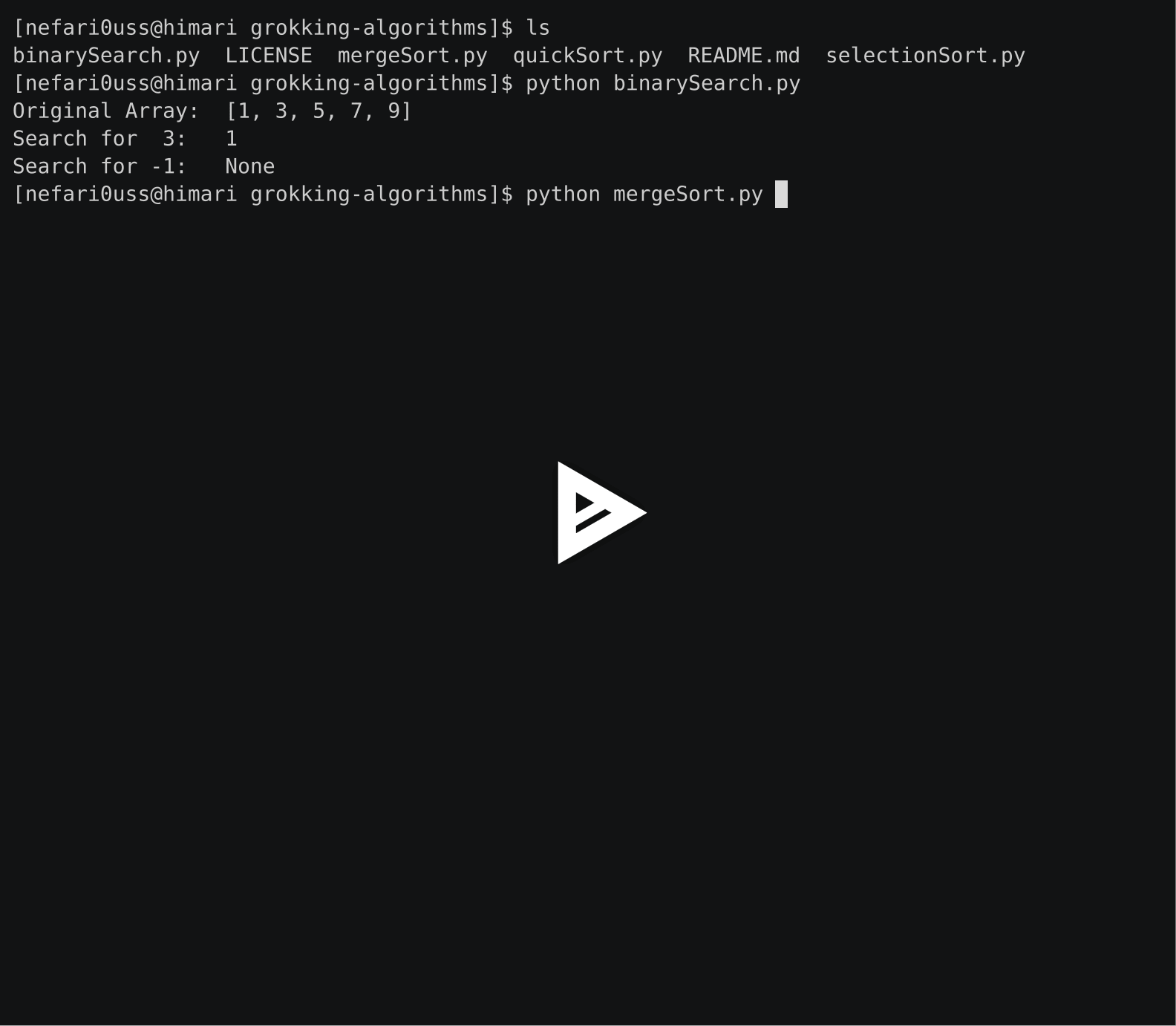 asciicast