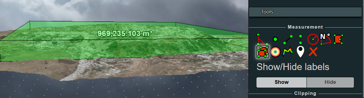 3D Point-Cloud Volume Calculation of a Landfill's Waste Heap