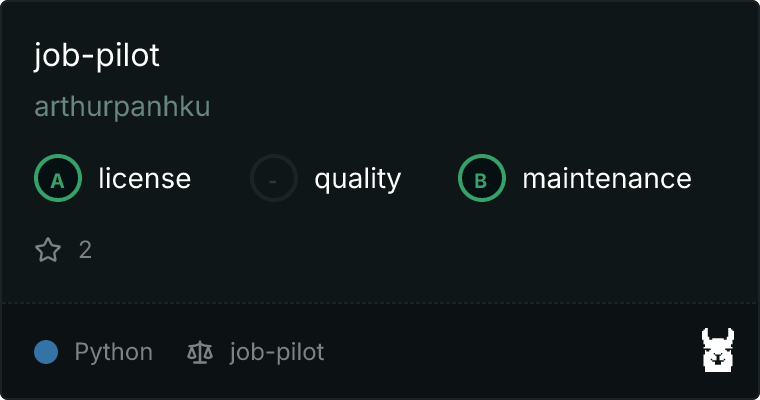 job-pilot MCP server