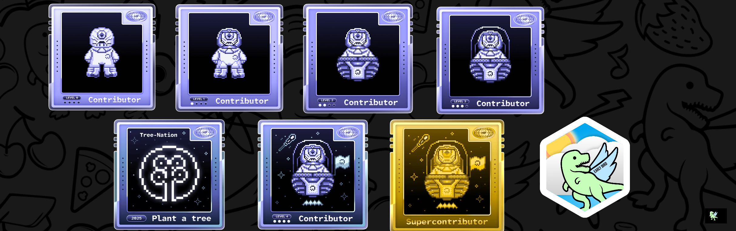 An image of @afkanant's Holopin badges, which is a link to view their full Holopin profile