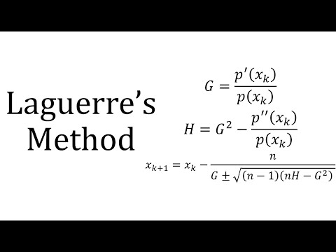 Laguerre's Method video