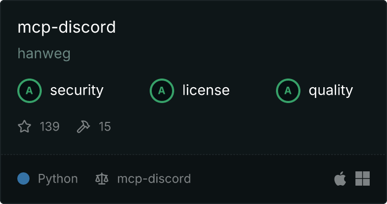mcp-discord MCP server