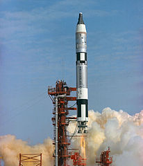 Launch of the Gemini 3 spacecraft on a Titan II rocket, powered in part by N2O4 (the chemical, not the Rust crate)