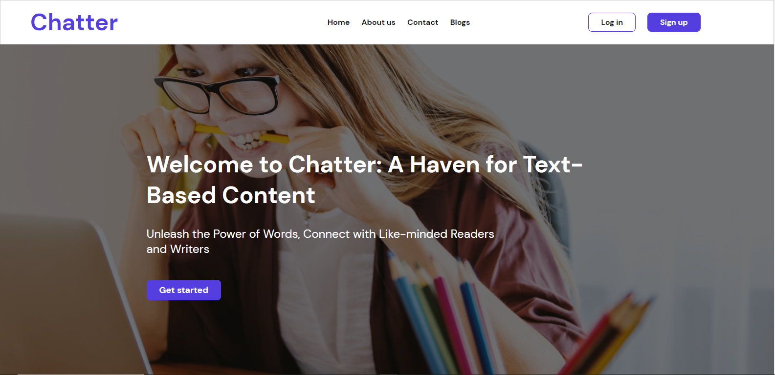 Chatter Landing Page