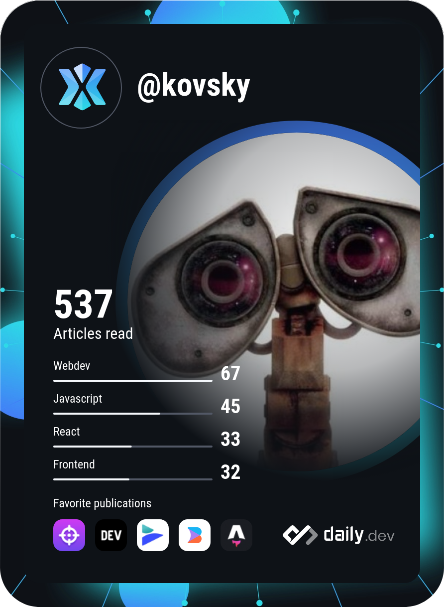 Johan Petrikovsky's Dev Card