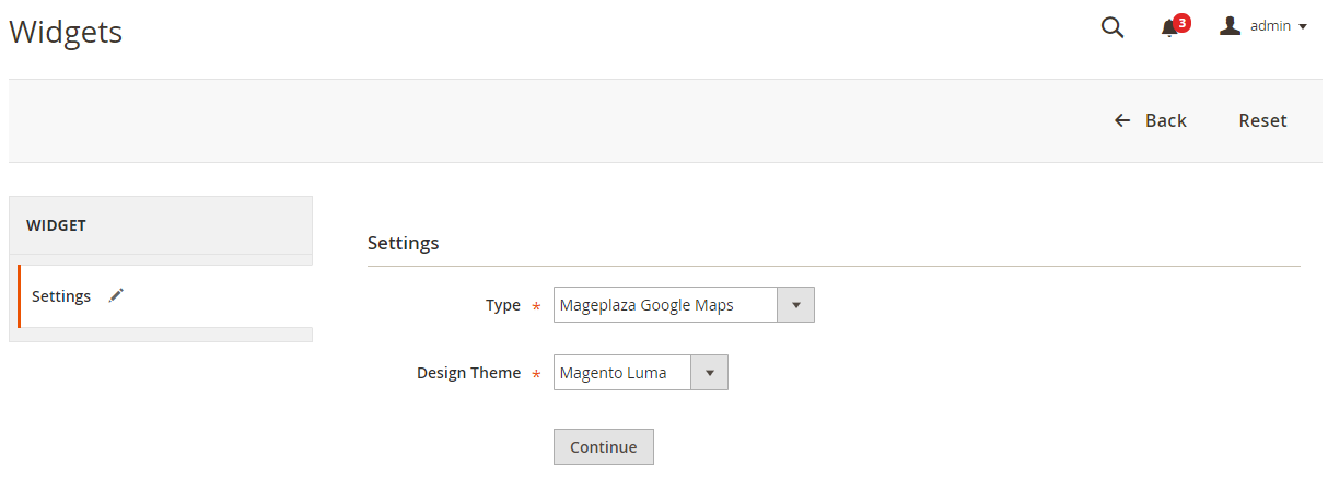 Magento 2 Google Maps widget