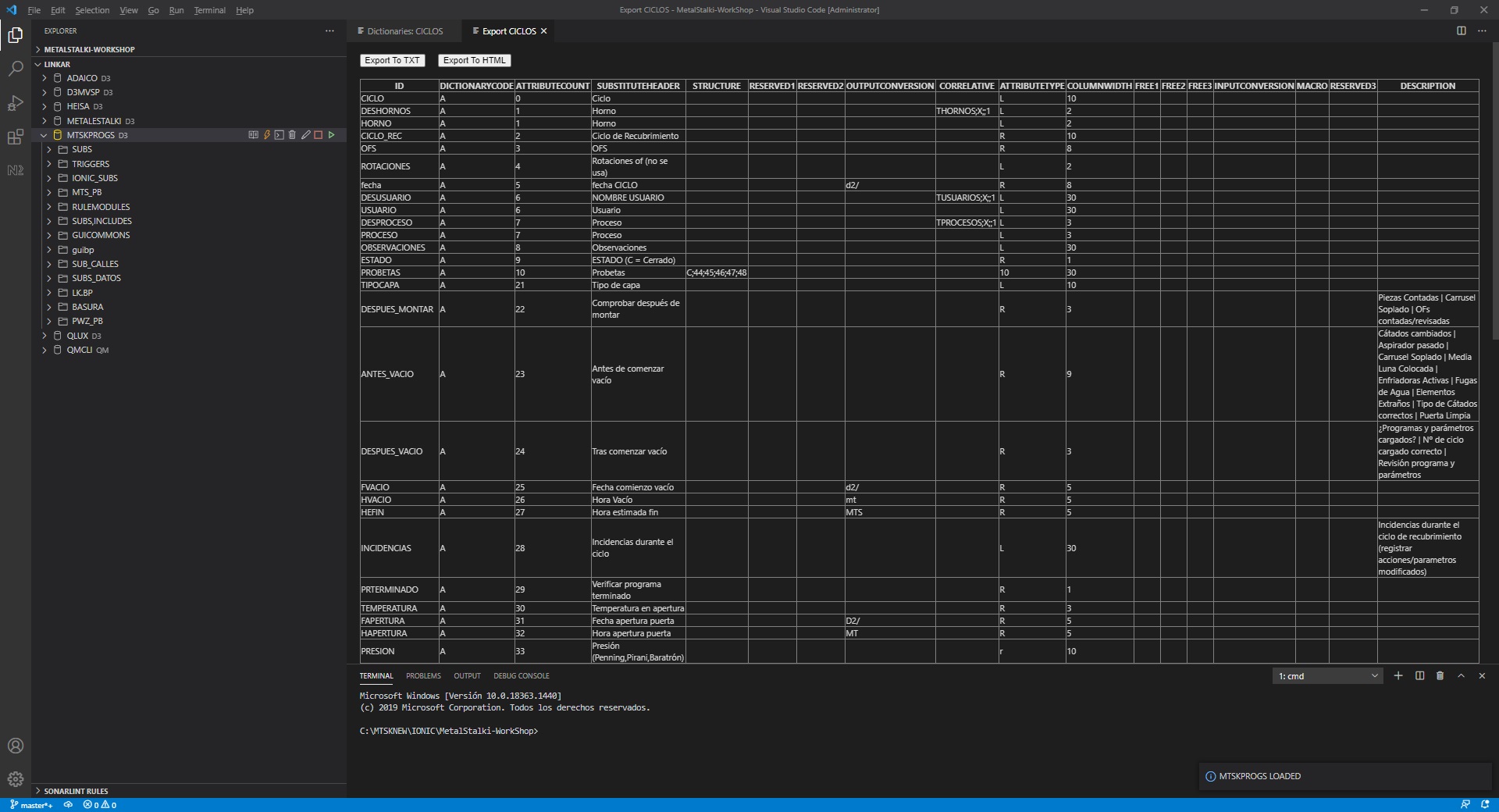 Item record options