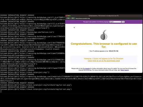 A simple Tor, Chrome browser built with Python