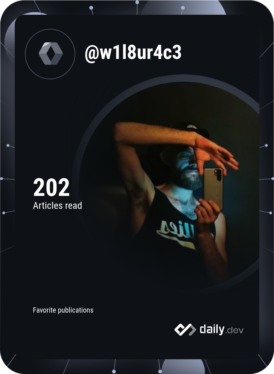 w1l8ur4c3's Dev Card